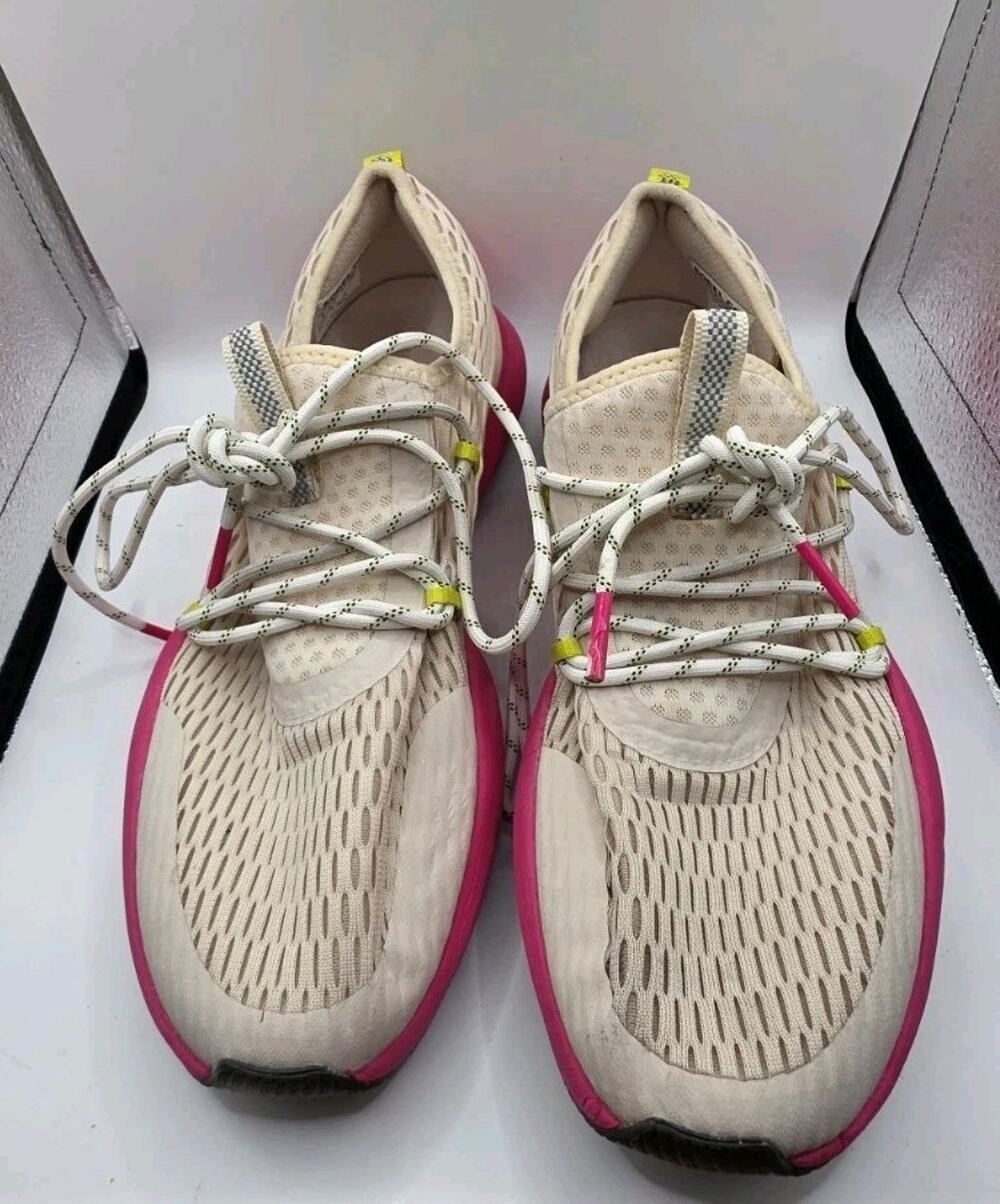 SOREL Kinetic Impact Lace Women's 8 White Pink NL4699-120 Mesh Sneakers